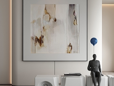 现代侘寂挂画 油画 书房挂画 茶室挂画 客厅挂画 玄关挂画