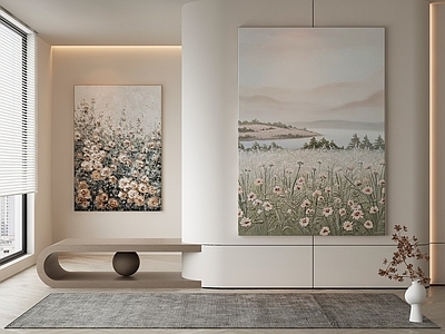 现代侘寂挂画 油画 书房挂画 茶室挂画 客厅挂画 玄关挂画