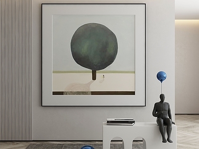 现代侘寂挂画 油画 书房挂画 茶室挂画 客厅挂画 玄关挂画