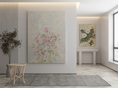 现代侘寂挂画 油画 书房挂画 茶室挂画 客厅挂画 玄关挂画