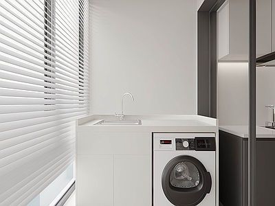 现代阳台 生活阳台 休闲阳台 地下室