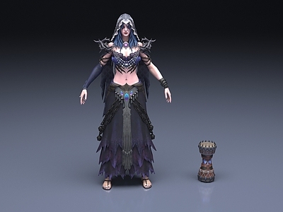 虚拟人物 玫瑰女祭司