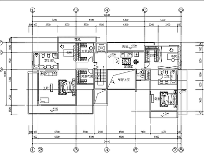 新中式中式别墅建筑 自建房 独栋别墅 施工图