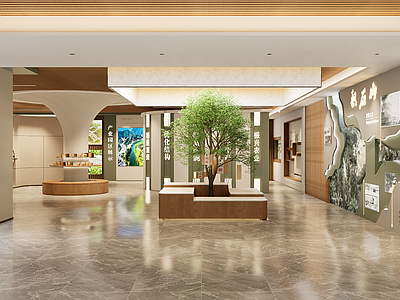 现代博物馆 展厅 现代展厅 产品展示区 产品展览