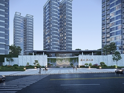 现代入口大门 小区入口大门