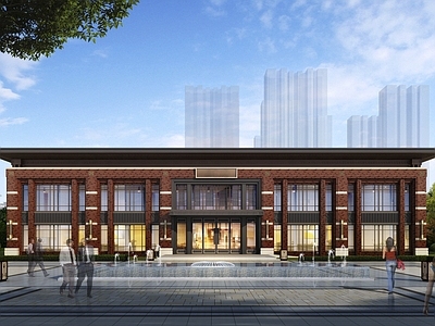 新中式小公建 售楼处 小公建