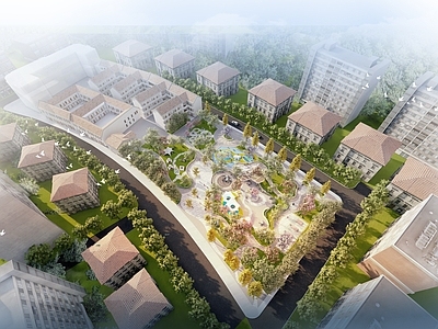 现代口袋公园 社区口袋公园景观 综合公园景观 休闲口袋公园景观