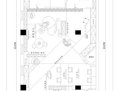 现代工作室 工作室平面室 全屋定制 家具 施工图
