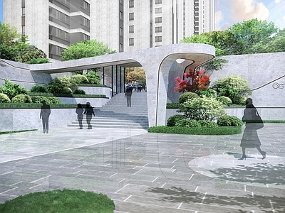 现代其他景观小建筑 创意入口构筑