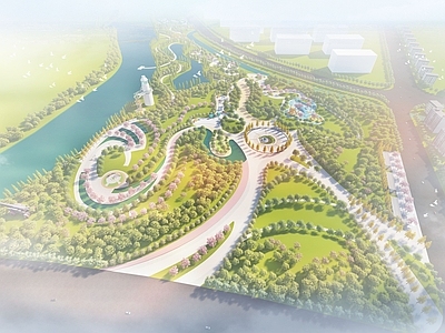 现代滨水景观 滨水康养公园 滨水疗愈公园 滨水综合公园 滨水生态景观公园