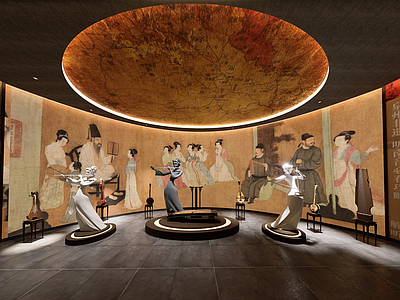 新中式中式其他公共空间 南音展厅 南音文化 南音非遗设计 展厅设计