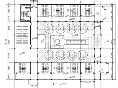 现代学校建筑 小学教学楼建筑图 施工图