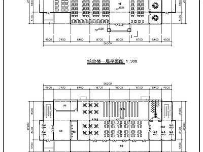 现代学校建筑 学校综合楼 施工图