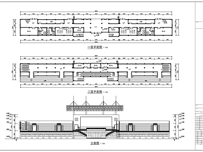 现代学校建筑 风雨操场及看台 施工图