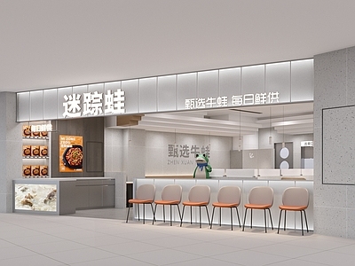 现代极简火锅店 餐厅设计 白色餐厅 火锅店 烤肉店