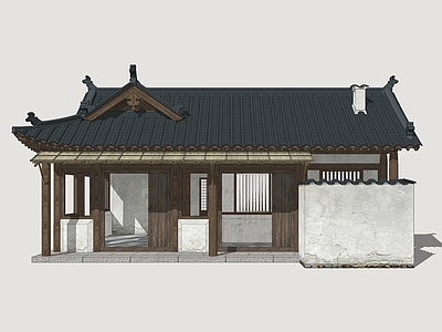 中式新中式乡村民房 宋韵民居 古风民房 影视民居建筑 乡村民居 民俗建筑