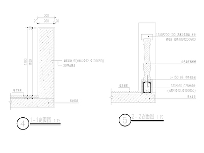 仿古建筑 屋面陶瓷栏杆 栏杆大样图 防护 施工图