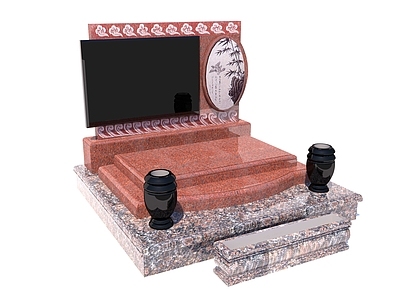 现代新中式其他景观小品 墓 艺术墓
