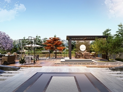 新中式乡村庭院 菜园菜地