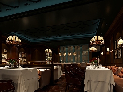 美式欧式西餐厅 美式西餐厅 美式餐厅