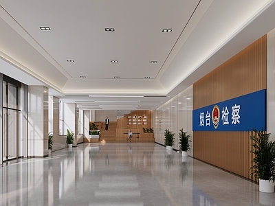 现代办公大堂 大堂 门厅