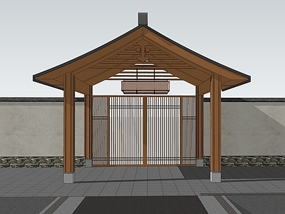 中式门头 古建门头 民宿门头 酒店门头