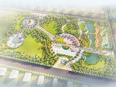 现代景观公园 红河文化公园 少数民族文化广场 康养文化公园 新中式景观公园