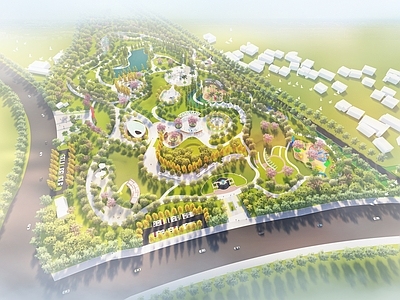 现代景观公园 综合公园景观 康养文化公园景观 生态景观公园