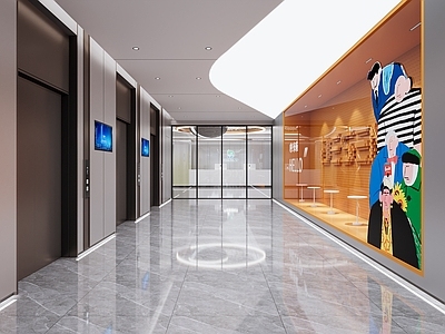 现代电梯间 电梯厅