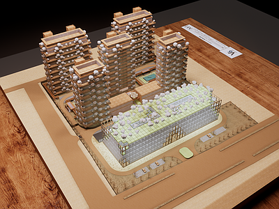 新中式小高层住宅楼 第四代住宅