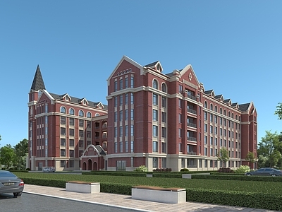北欧欧式实验楼 英式教研楼 英式学生宿舍 英式住宅小区 英式教学楼 科研楼建筑