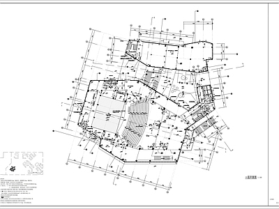 现代其他公共建筑 大礼堂建筑图 施工图