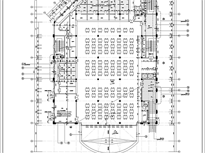 现代其他公共建筑 学生食堂建筑图 施工图