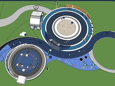 现代儿童游乐空间 太空主题儿童活动 现代小区儿童游乐