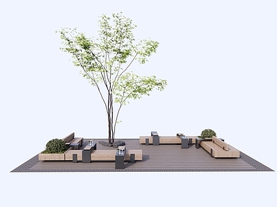 现代景观座椅 桌椅组合 户外桌椅组合 条石景观座椅 花池座椅