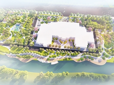 现代办公园区景观 写字楼景观 办公园区景观 办公区商业景观 博物馆景观 展览馆景观