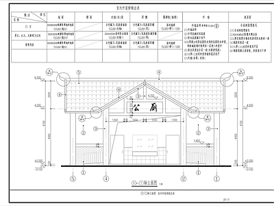 其他古建筑 社区公园公厕 公共厕所 中式公厕 公园公共厕所 公园建筑 施工图