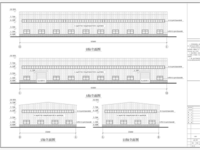 钢结构 钢结构建筑 钢结构棚 钢结构车间 厂房 生产车间 施工图