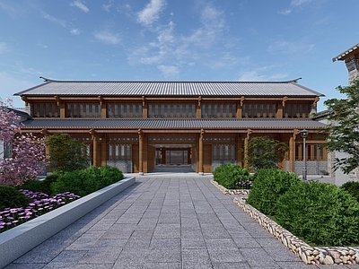 中式四合院 传统建筑 民居 白族 院子 云南