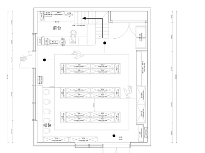 现代便利店 便利店 施工图