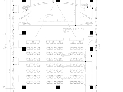 现代其他工装空间 多功能报告厅 施工图