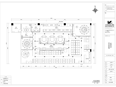 现代火锅店 菌味斑鱼府火锅 施工图