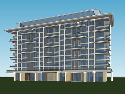 现代多层住宅 四代洋房住宅