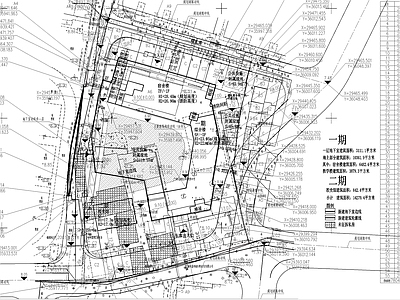 现代学校建筑 中学学校总图 施工图
