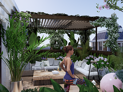 现代屋顶花园 屋顶花园设计