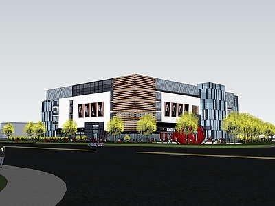 现代商场建筑 现代商业