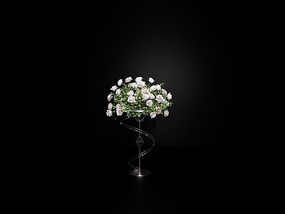 现代宴会厅 桌花 花器