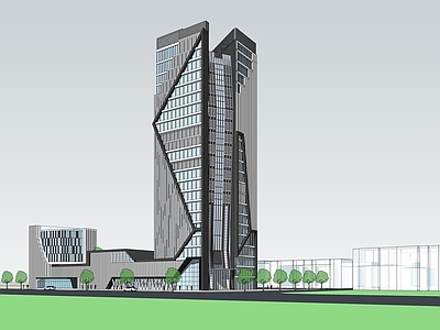 现代银行建筑 现代高层