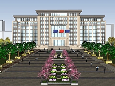 现代新中式小公建 多层公建