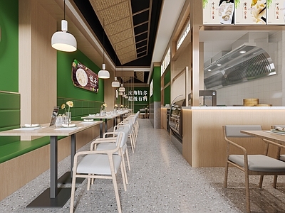 现代中餐厅 水饺 混沌 餐饮店
